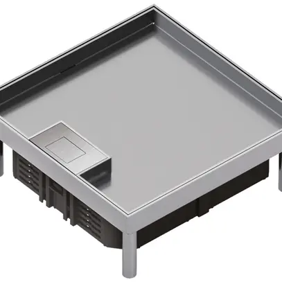 Cassetta in acciaio inox Hager Q06 LE 6 22×200×200mm acciaio inossidabile 