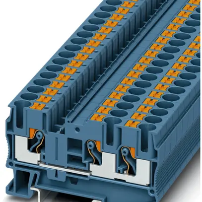 Borne 0.5…10mm² bleu connexion Push-in PT 6-TWIN BU 