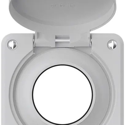 Partie supérieure robusto pour prise IP55 avec joint rond gris clair 