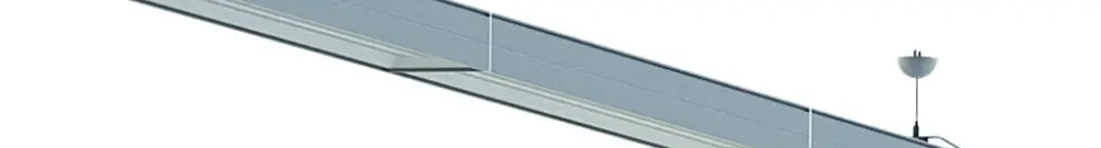 Zwischenstück DOTLUX LINEAplus 1500mm durchverdrahtet Silber 