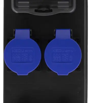 Distributore di corrente BSV P T23 2m 4×T23 (IP55) 1×FI 30mA IP44 