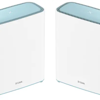 Sistema Wi-Fi Home Mesh D-LINK EAGLE PRO AI, dual-band, 2×Gigabit LAN, kit di 2 
