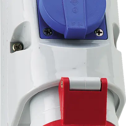 Presa AP CEE Combi Bals 3P 16A 230V 6h rosso IP44 nich.T23 