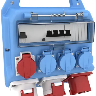 Distributeur en matière synt. Bals EVKB 10, bleu IP44 