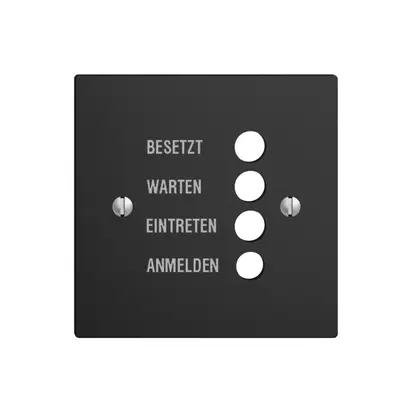 Plaque frontale EDIZIOdue noir allemand 