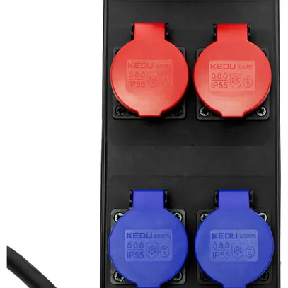Distributeur de courant BSV P CEE16/5 2m 1×CEE16/5 2×T25 2×T23 (IP55) IP44 