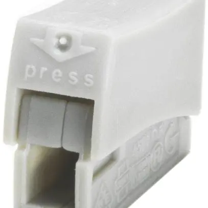Borne de connexion Woertz 1P 0.5…2.5mm² gris clair 