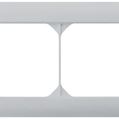 Telaio di copertura INC kallysto.line 1×2 grigio chiaro orizzontale 92×152mm 