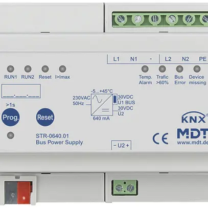 REG-Spannungsversorgung KNX MDT STR-0640.01 30V 640mA 1 Linie 1 Drossel 6TE 