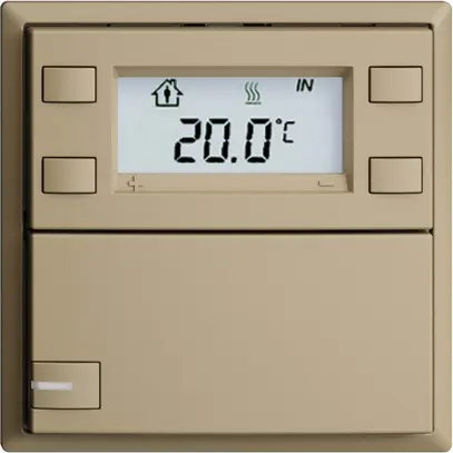 Poussoir RTH ENC KNX 1× EDIZIOdue F sand, avec LED RGB 