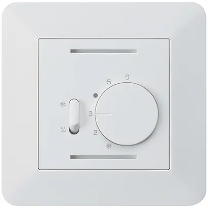 Termostato INC Hager kallysto.trend, con interr.di riscald./raffred., bianco 