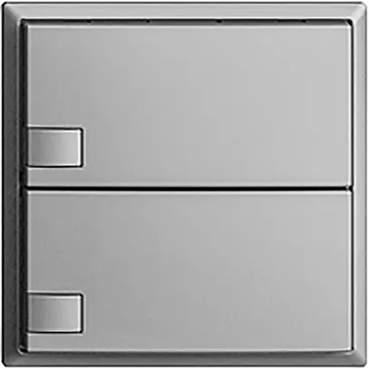 Pulsante INC KNX 2×EDIZIOdue silver RGB senza LED 