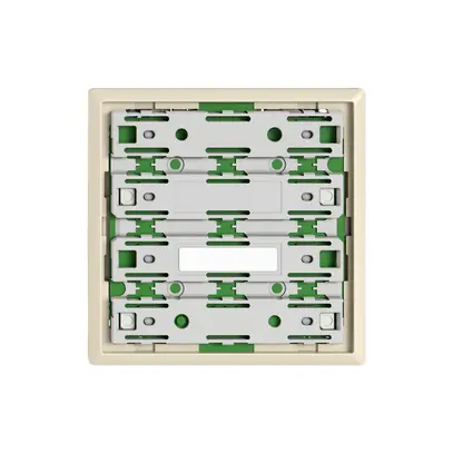 Piastra frontale EDIZIO.liv SNAPFIX® per pulsante UNI 3911-2 con LED cr 
