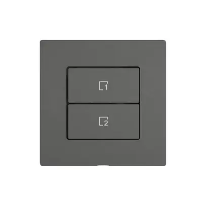 Commande pour poussoir scènes EDIZIO.liv Wiser SNAPFIX® 2 scènes vertical 2T grf 