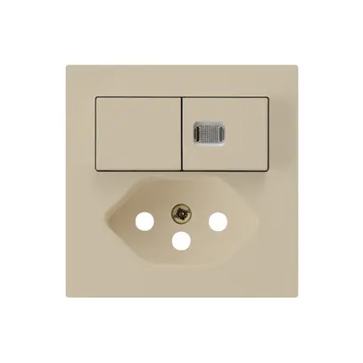 Kit frontal kallysto S1/T13 60×60 beige avec 1 lentille et sécurité enfants 