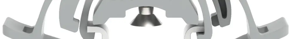 Montagefuss WAGO für T-15 mit Schraube 6.5×35.1×10.2mm grau 