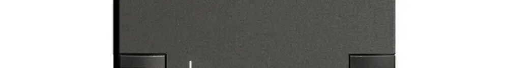 Taste 1/2 ZEP, +/-, 1 LED schwarz 