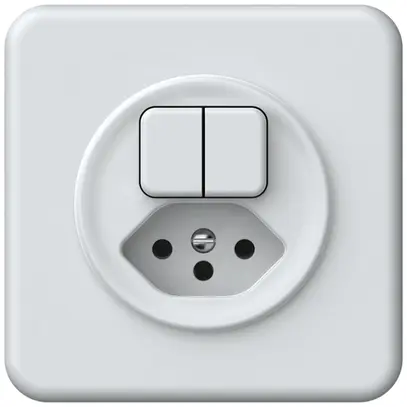 Combinazione INC origin sch 3+3 + 1×tipo 13 92×92mm bianco 