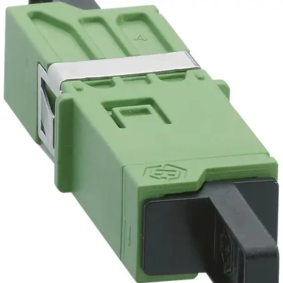 Coupleur FO Hager HMS E2000 APC SM vert 