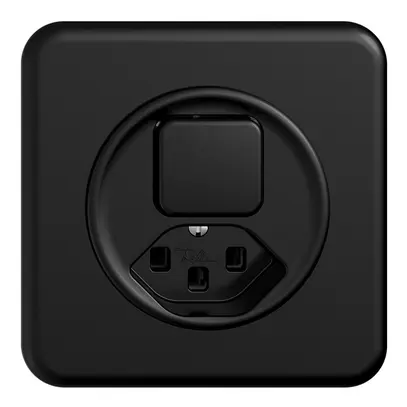 Combinazione INC 3/1L+T23 16A STANDARDdue nero 