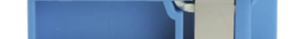 Morsetto sezionatore neutro 6mm² Woertz blu 