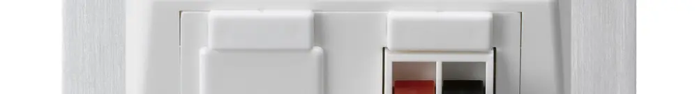 Presa INC audio kallysto 1×bianco morsetto per 1 altoparlante piastra fissaggio 