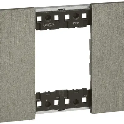 Cadre de recouvrement Living Now 2 modules 102.5×86mm steel 