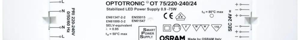Alimentation Optoronic OT75/220…240V/24 198…254VAC 