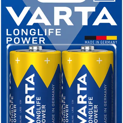 Pile alcaline VARTA Longlife Power D blister à 2 pièces 