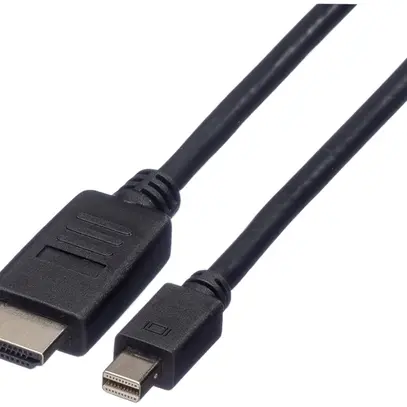 Mini-DisplayPort/HDMI-Kabel ROLINE FHD@60Hz (DisplayPort 1.1) schwarz 1.5m 