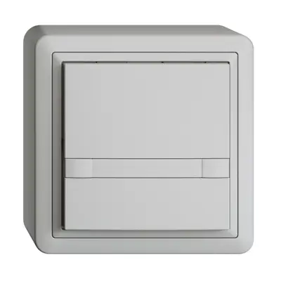 Poussoir KNX RGB AP EDUE, 250mW, s.LED, papier, 1×pouss., comm.2×touches, grc 