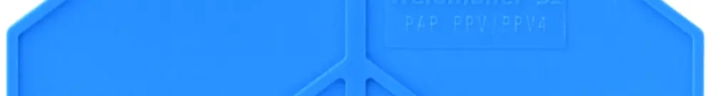 Piastra terminale Weidmüller PAP PRV/PPV4 70×3mm blu 