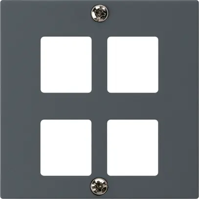 Kit frontal ENC HMS kallysto A pour 4 modules anthracite 