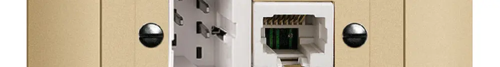 Prise ENC xDSL RJ45/TT83 sand ITplus EDIZIOdue, avec filtre 