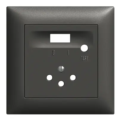 Kit frontal EDIZIOdue noir 88×88mm T12 FI 