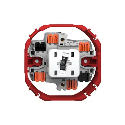 Interruttore a pulsante luminoso Feller SNAPFIX® 3/2L lent.lat.LS bc 