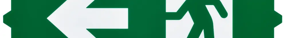 Piktogramm Philips EM155Z Ausgang links Doppelseitig 314×158mm 