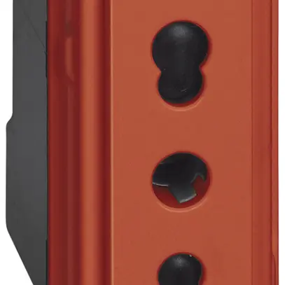 Prise Living Now standard italien 1 module 16A rouge 