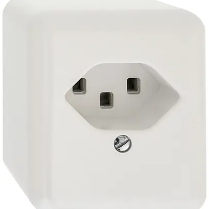 Presa AP Electro-Mica 1×T23 16A 230V bianco 