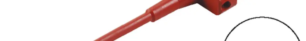 Morsetto KLEPS 30 4mm sistema, rosso 