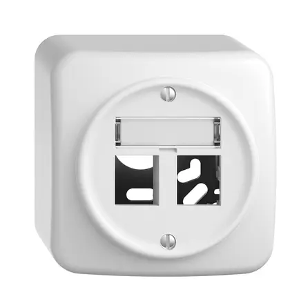 AP-Montageset Sdue QX.54, Geradeauslass 2×RJ45 freenet weiss 