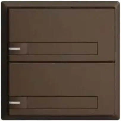 Poussoir KNX RGB EDUE, 250mW, a.LED RGB, a.papier, 2×poussoir, 1×touche, cof 