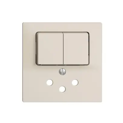 Frontset EDIZIOdue crema, 60×60mm T12 