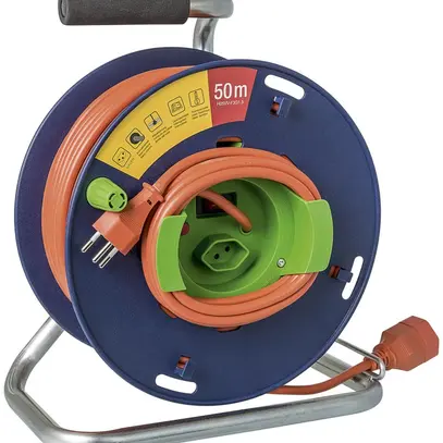 Avvolgicavo STERO LOOP grd.1 1×T13 50m TD3×1.5mm² blu/verde 