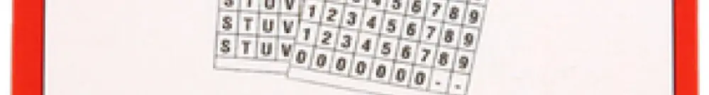 Marquage Plica TBK A-Z carnet à 810 pcs 