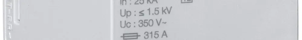 Module enfichable Hager SPA 240V 25kA 1.5kV 2UM 