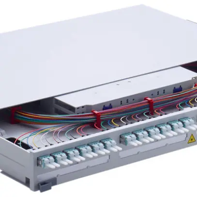 Panneau de distribution 19" FO UniRack2 1UH 12×LC-Duplex OM3 