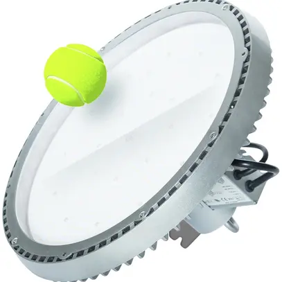 Proiettore LED DOTLUX LIGHTSHOWERball 140W 5000K Ø405×220mm a prova d.palla DALI 
