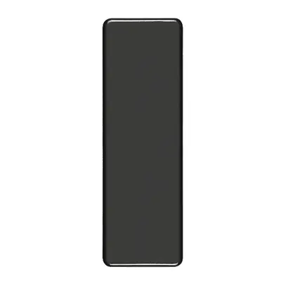 Abdeckplatte 4×1 ohne Bohrung schwarz 