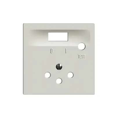 Placca frontale EDIZIOdue grigio chiaro, per presa FI T12 